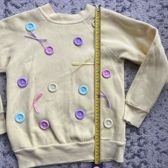 Girls Vintage Easter Spring Pastel Sweatshirt - Picture 4 of 7